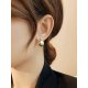 Senior sense of retro temperament earrings tide earrings metal ear buckle